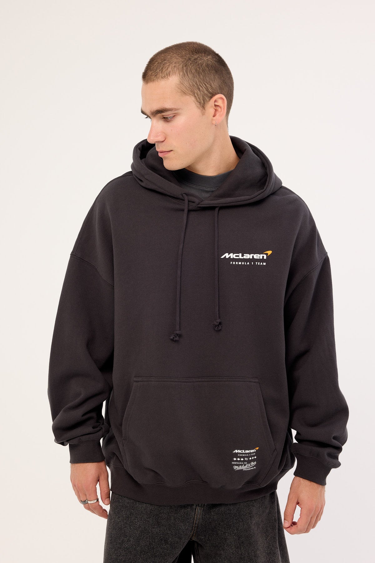 Mitchell & Ness Mclaren Tailgate Hoodie Washed Black