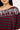 Neovision Corrupt Off Shoulder Relaxed Tee Burgundy Stripe