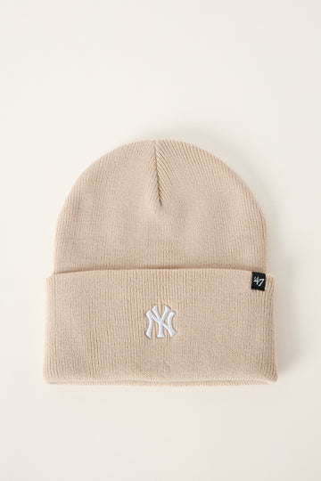 47 Brand Contemporary Baserunner 47 Knit New York Yankees Beanie Stone