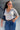 Perfect Stranger Mara V Neck 3/4 Sleeve T-Shirt Grey