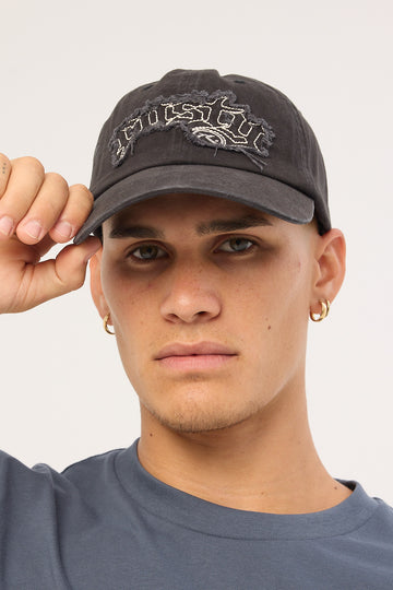 Rusty Freaker 6 Panel Cap Black