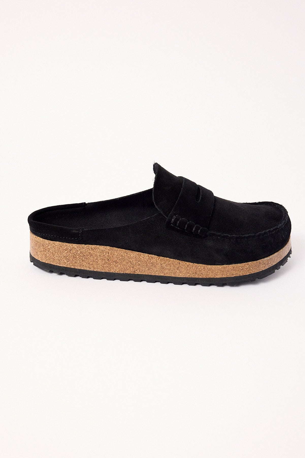 Birkenstock Naples Suede Leather Regular Black