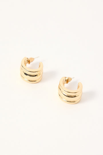 Token Davina Hoop Earring Gold