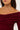 Perfect Stranger Romina Off Shoulder Maxi Dress Burgundy