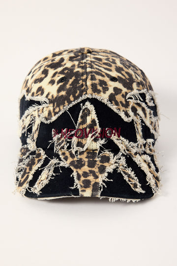 Neovision Prowl Distressed Dad Cap Washed Leopard