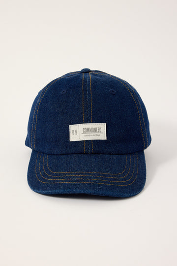 Common Need Atlas Denim Dad Cap Raw Indigo