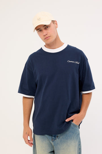 Common Need Era Heavyweight Easy Tee Navy