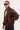 Common Need Wingman Recycled Faux Leather Jacket Washed Brown