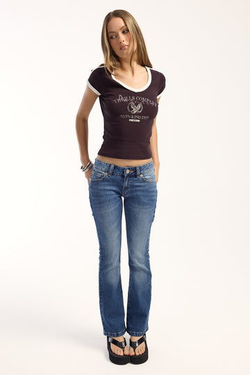 Abrand 99 Low Boot Jean Kaley Blue