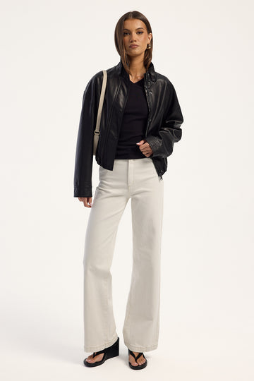 Abrand 94 High And Wide Jean Vanilla White