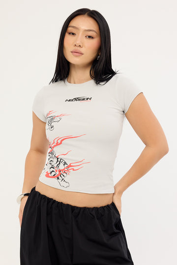 Neovision Hunt Baby Tee Grey