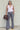 Luck & Trouble Carly Low Rise Boot Cut Pant Grey