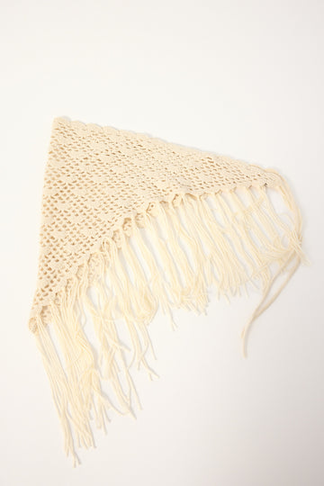 Perfect Stranger Gabi Crochet Scarf Cream