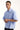 Worship Morality Box Crop Short Sleeve Work Shirt Light Blue
