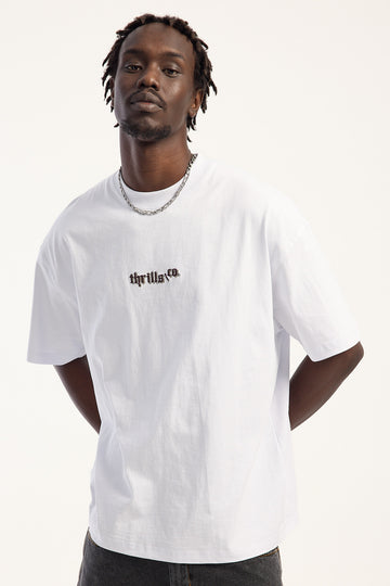 Thrills New Delusions Box Fit Oversize Tee White