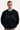 Thrills Into The Void Oversize Box Crop Crew Knit Black