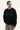 Thrills Into The Void Oversize Box Crop Crew Knit Black