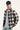 Thrills Stagger Cropped Flannel Jacket Black