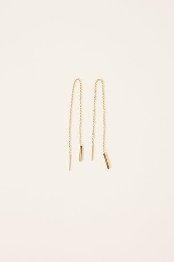 Token Jayne Threader Earrings Gold