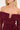 Luck & Trouble Bella Off Shoulder Long Sleeve Mini Dress Burgundy