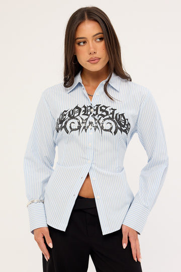 Neovision Cusp Long Sleeve Shirt Blue Stripe