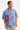 Worship Cherub Crop Box Short Sleeve Shirt Blue Stripe