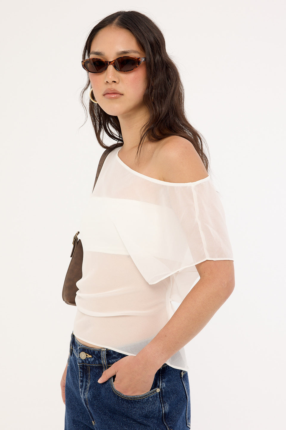 Perfect Stranger Orla Sheer Top White – Universal Store