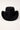 Common Need Faux Suede Cowboy Hat Black