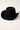 Common Need Faux Suede Cowboy Hat Black