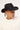 Common Need Faux Suede Cowboy Hat Black