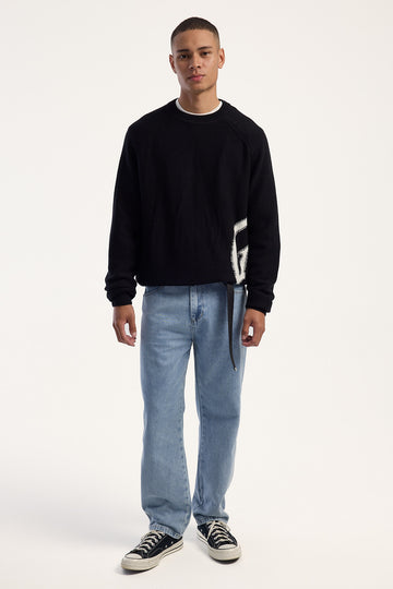 Worship Lounger Jean Worn Blue
