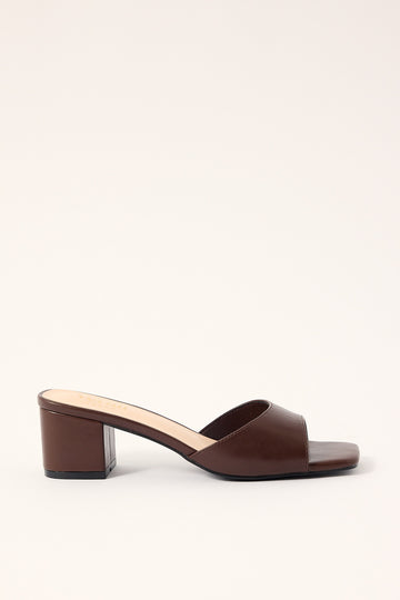 Verali Wednesday Heel Chocolate Brown