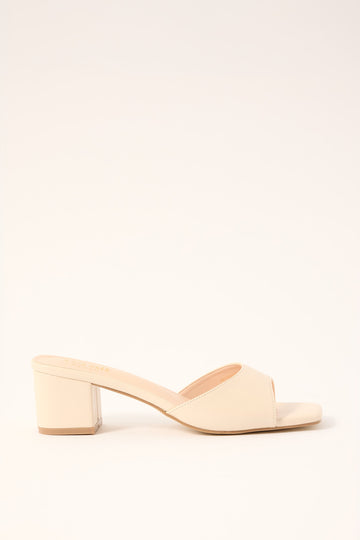 Verali Wednesday Heel Bone White