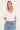 Motel SajiWa 3/4 Sleeve V Neck Top Ivory