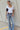 Motel SajiWa 3/4 Sleeve V Neck Top Ivory