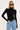 Luck & Trouble Tyler Mock Neck Long Sleeve Bodysuit Black