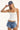 One Teaspoon Bandits Low Waist Denim Shorts Pacifica Blue