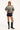One Teaspoon Bandits Low Waist Denim Shorts Smokey Black