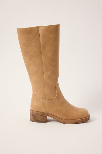 Therapy Fever Tall Boot Natural Natural PU