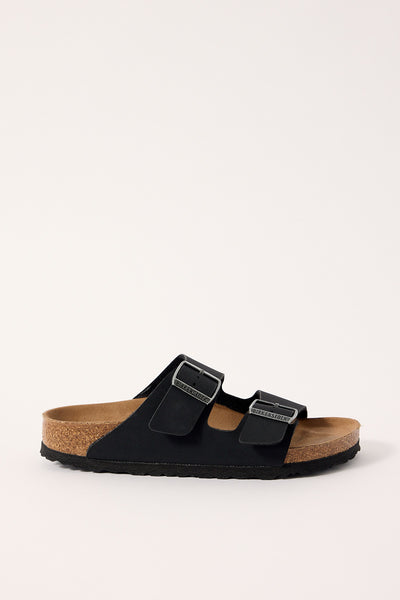 Womens Birkenstock Arizona Vegan Black Birkibuc Narrow Black