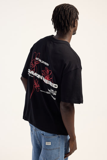 Common Need Wild Sector Heavyweight Easy Tee Black