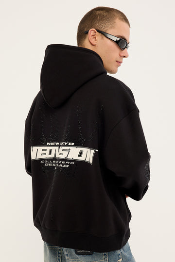Neovision Brimstone Zip Through Street Hoodie Black