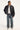Neovision Cast PU Leather Zip Through Jacket Washed Black