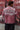Neovision Distortion Oversize Cropped Shirt Washed Red/White Check