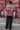 Neovision Distortion Oversize Cropped Shirt Washed Red/White Check
