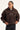 Common Need Riverton Quarter Zip Sherpa Jacket Dark Brown