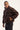 Common Need Riverton Quarter Zip Sherpa Jacket Dark Brown