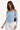 Luck & Trouble Lani Halter Long Sleeve Bodysuit Blue