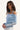 Luck & Trouble Lani Halter Long Sleeve Bodysuit Blue