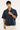 Common Need Stem Boxy Cropped Resort Shirt Navy